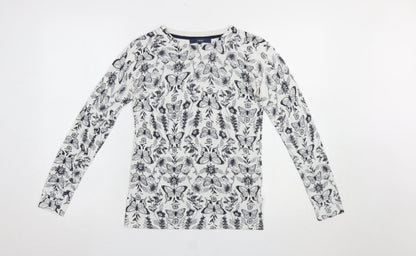Womens UK Size 8 NEXT White Pullover Jumper