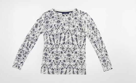 Womens UK Size 8 NEXT White Pullover Jumper