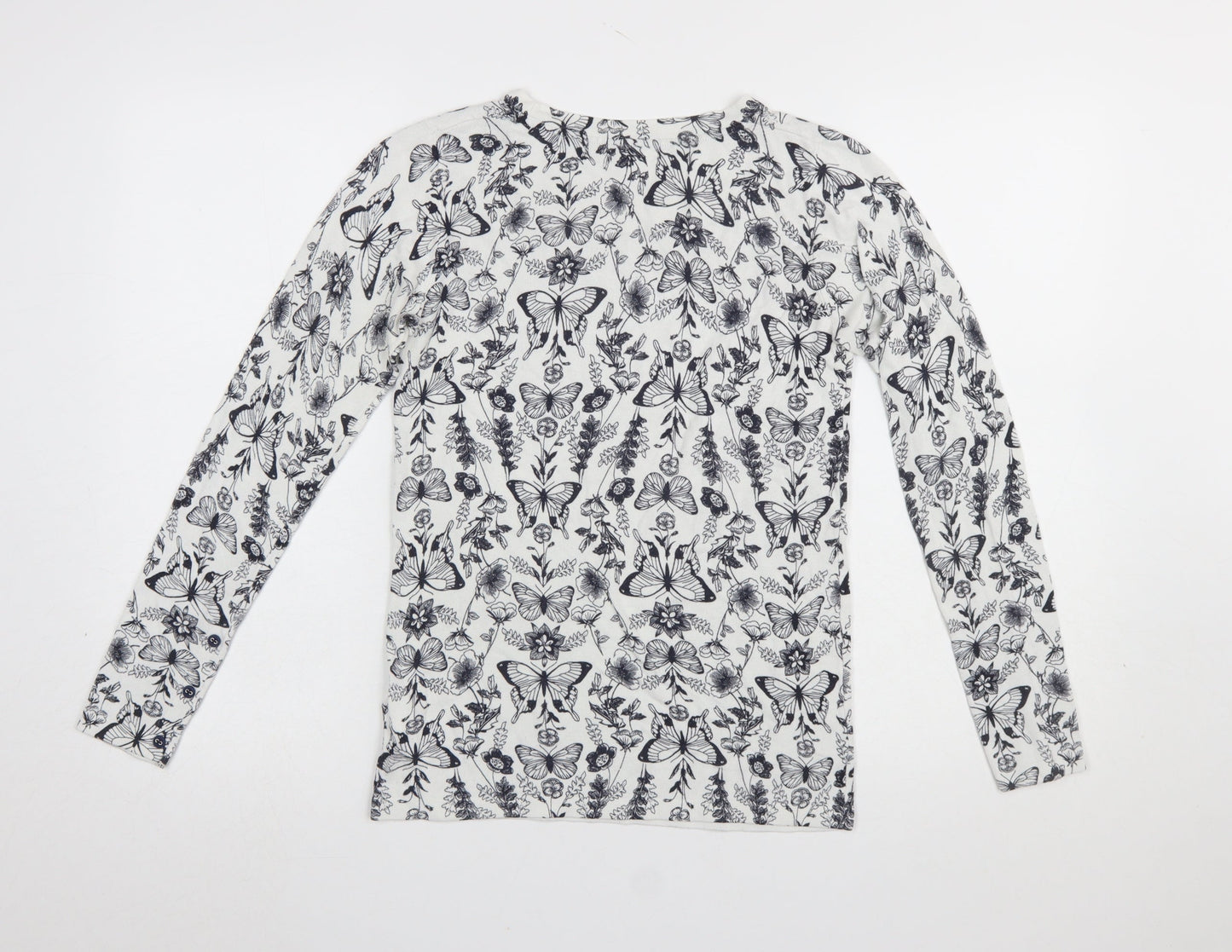 Womens UK Size 8 NEXT White Pullover Jumper
