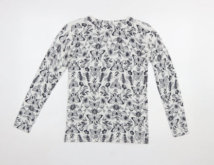 Womens UK Size 8 NEXT White Pullover Jumper