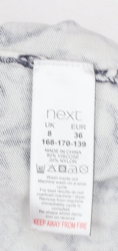 Womens UK Size 8 NEXT White Pullover Jumper