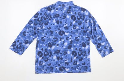 Womens UK Size S Honor Millburn Blue Basic T-Shirt