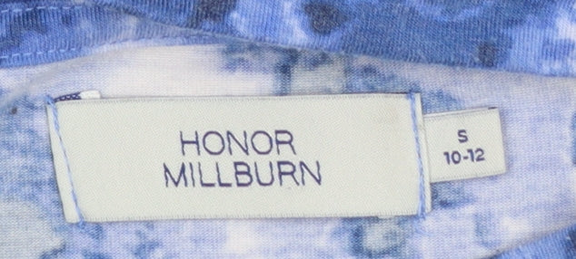 Womens UK Size S Honor Millburn Blue Basic T-Shirt
