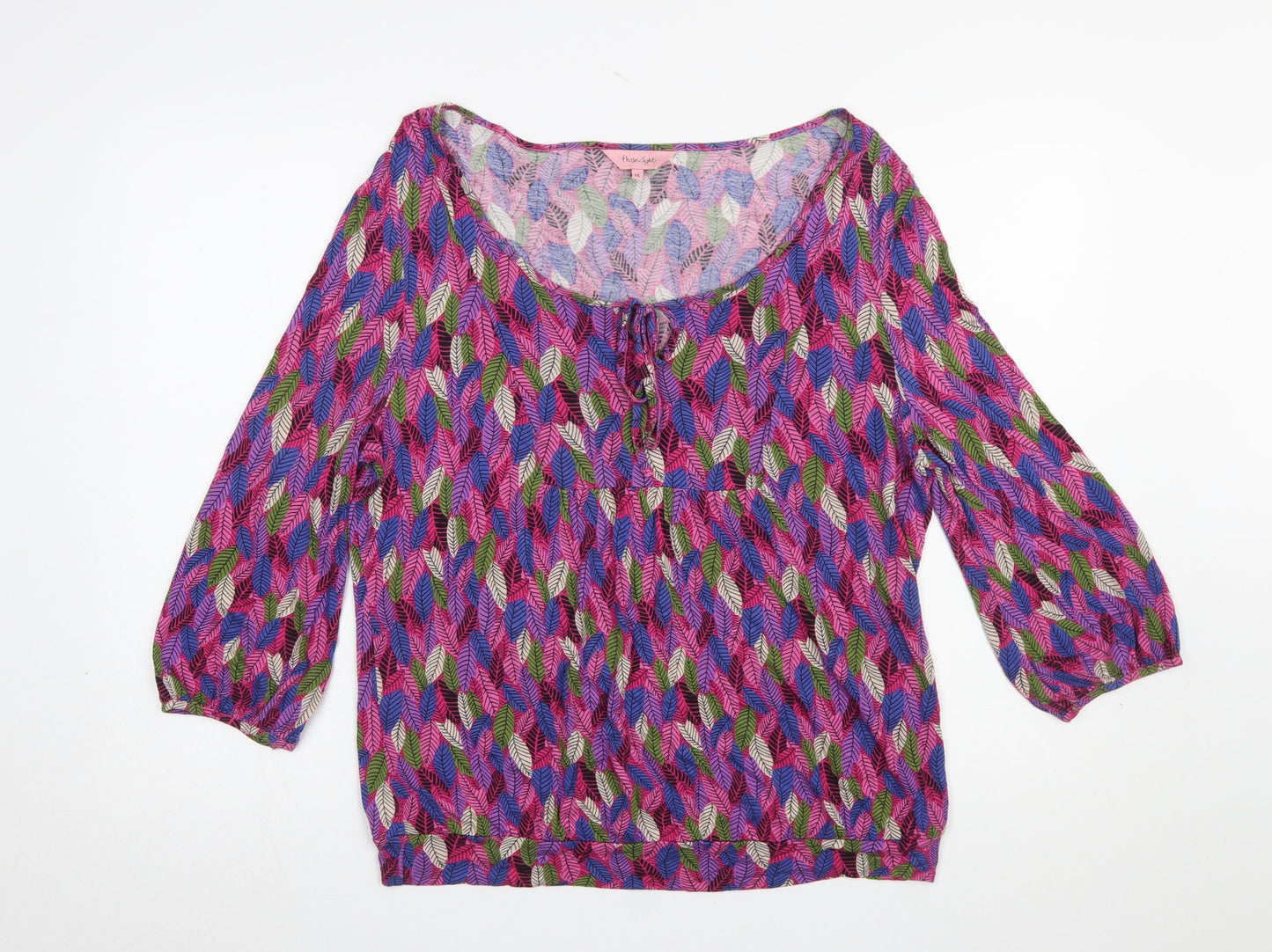 Womens UK Size 14 Phase Eight Multicoloured Tunic Blouse