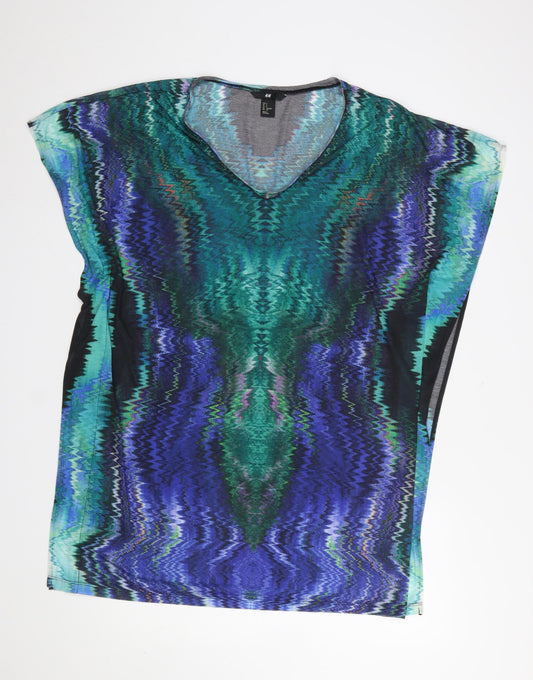 Womens UK Size S H&M Multicoloured Tunic T-Shirt