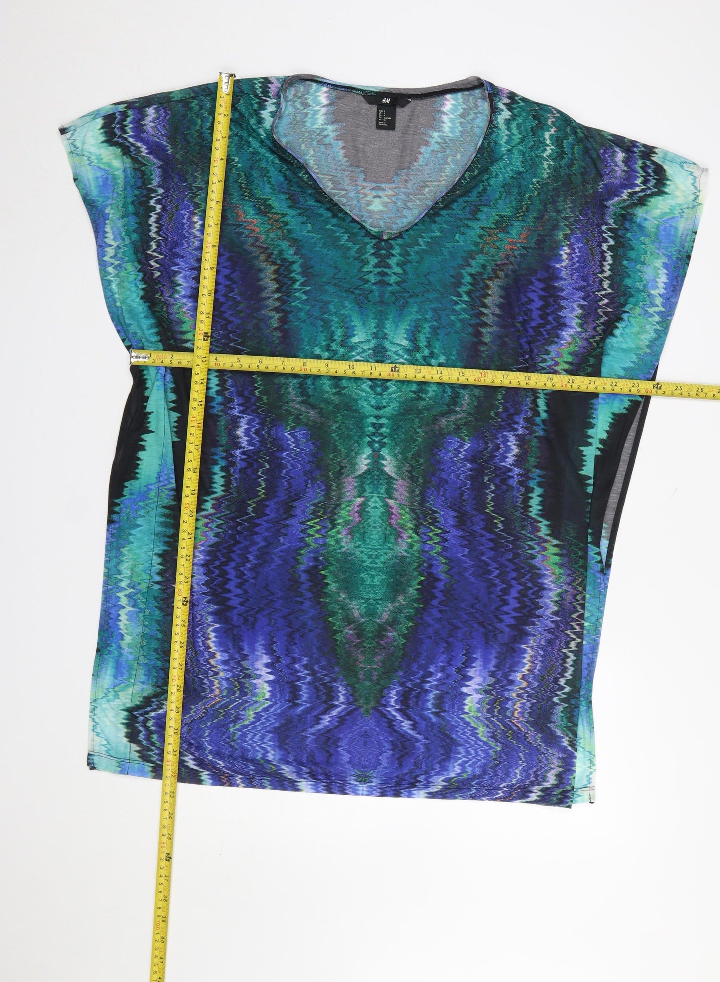 Womens UK Size S H&M Multicoloured Tunic T-Shirt