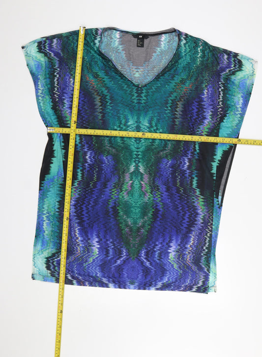 Womens UK Size S H&M Multicoloured Tunic T-Shirt