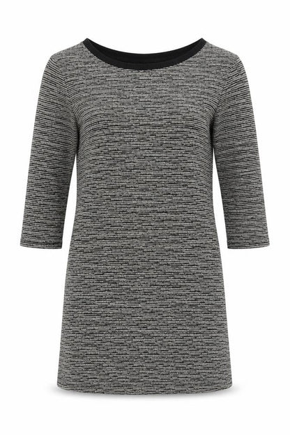 Womens UK Size 8 Topshop Grey Tunic Blouse
