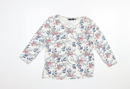 Womens UK Size 14-16 Isle Essentials Multicoloured Basic T-Shirt