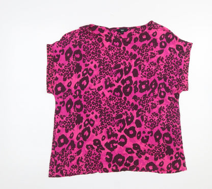 Womens UK Size 16 NEXT Pink Basic T-Shirt