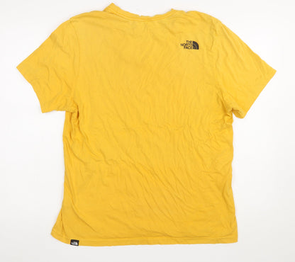 Mens UK Size L The North Face Yellow  T-Shirt