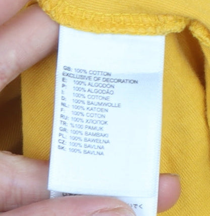 Mens UK Size L The North Face Yellow  T-Shirt
