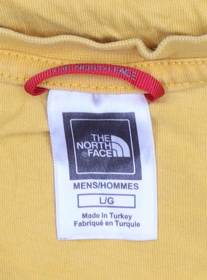 Mens UK Size L The North Face Yellow  T-Shirt