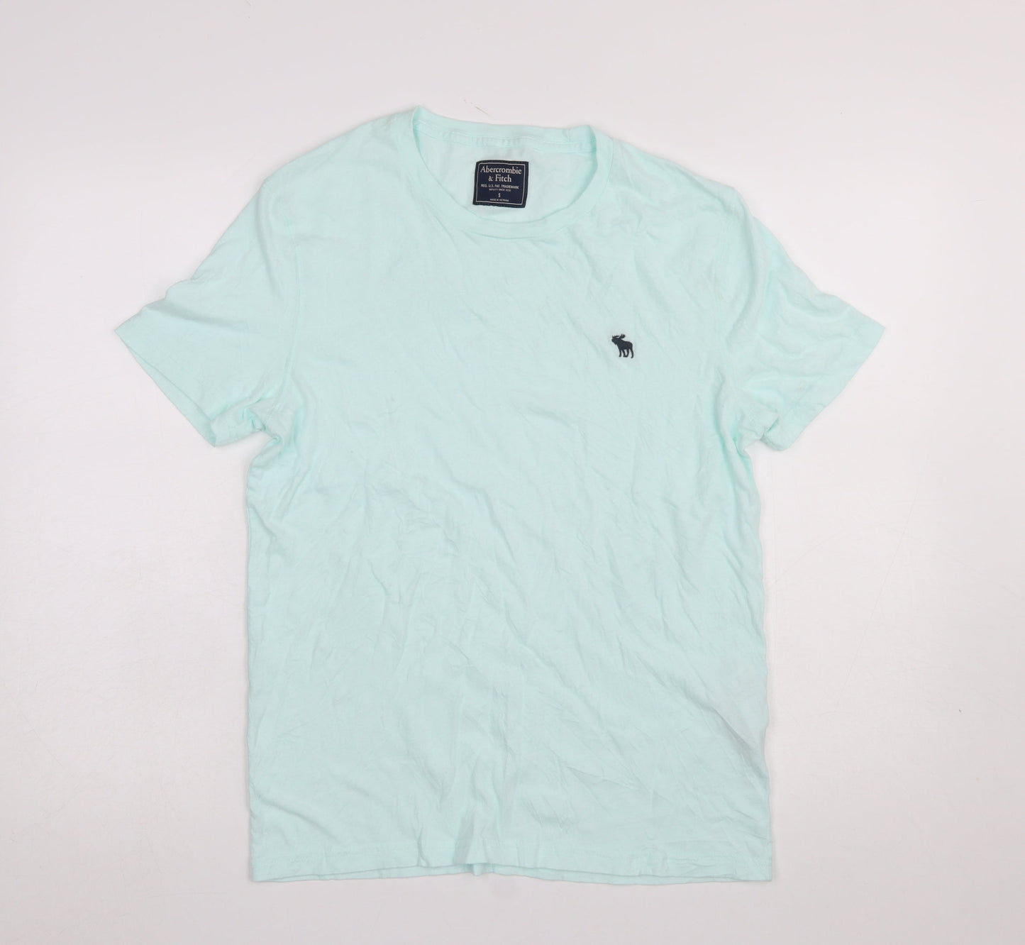Mens UK Size S Abercrombie & Fitch Blue  T-Shirt