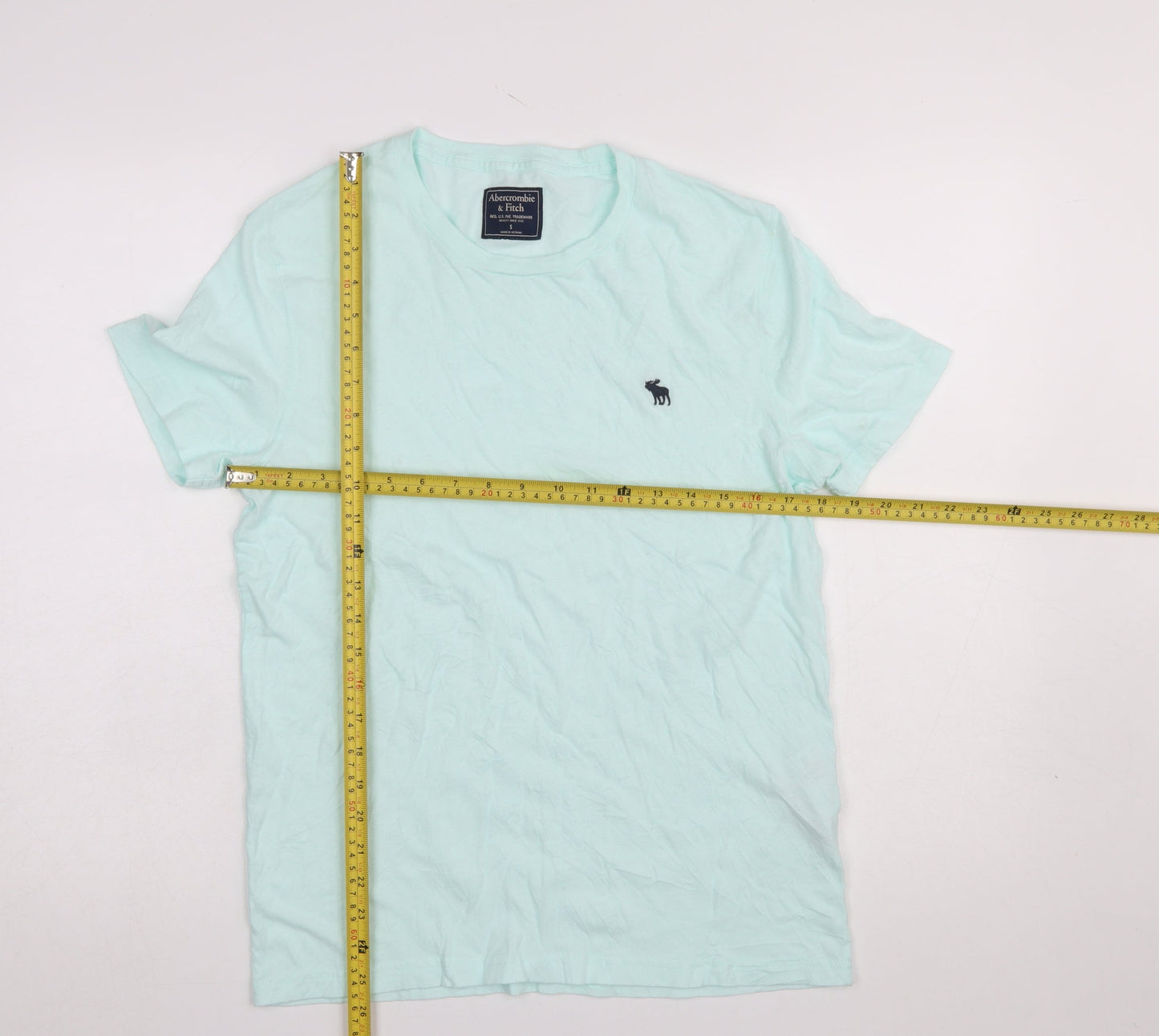 Mens UK Size S Abercrombie & Fitch Blue  T-Shirt