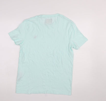 Mens UK Size S Abercrombie & Fitch Blue  T-Shirt