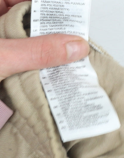 Womens UK Size XL adidas Regular Fit Jogger Beige Trousers
