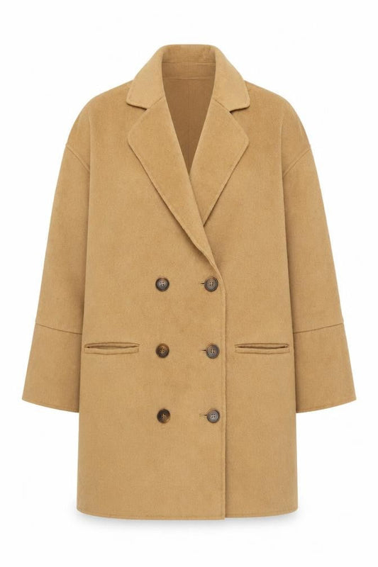 Womens UK Size 12 John Lewis Beige Overcoat