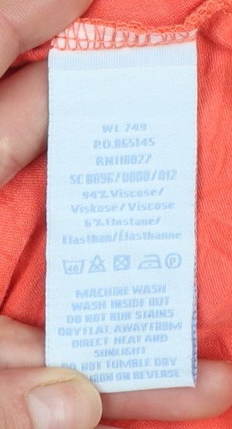 Womens UK Size 12 Boden Orange Wrap Blouse