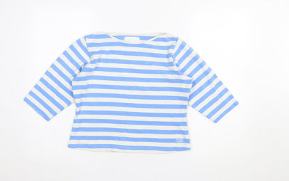Womens UK Size 12 Chatham Blue Basic T-Shirt