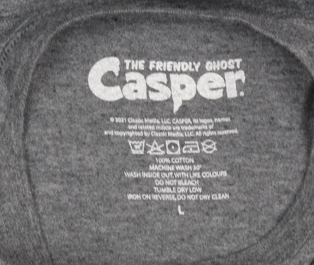 Mens UK Size L Casper Grey  T-Shirt