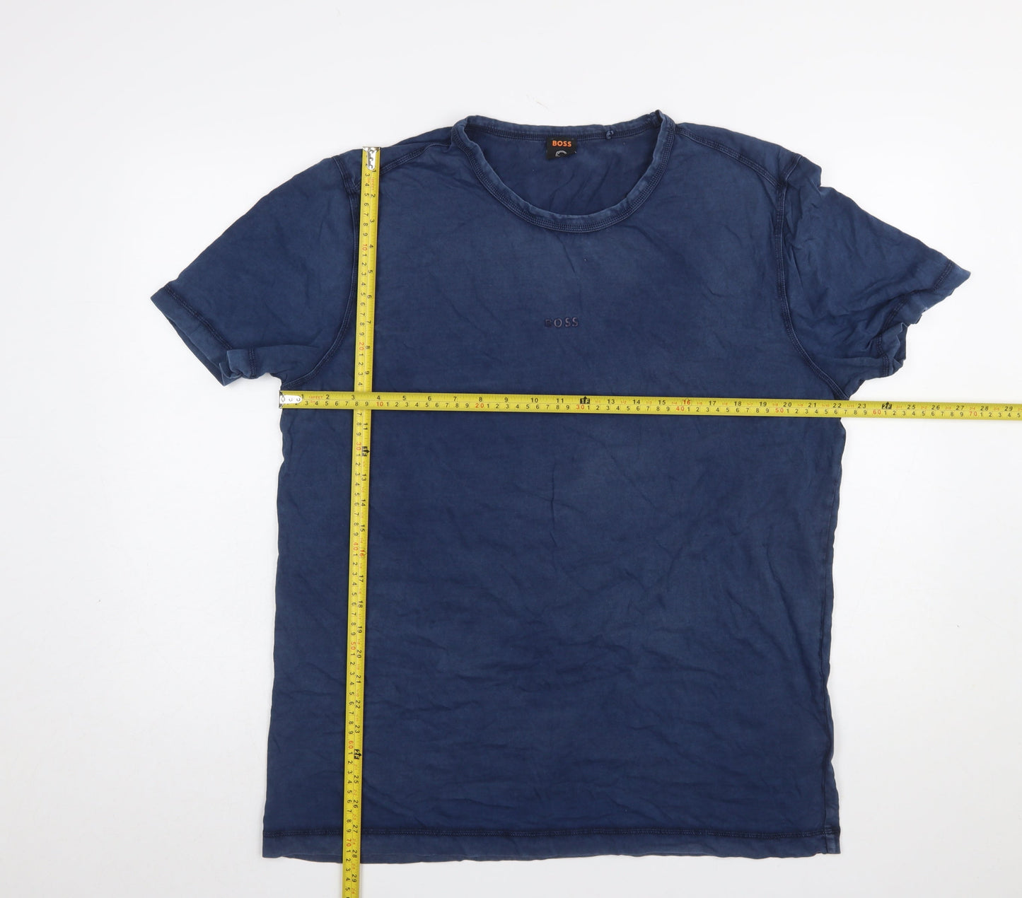 Mens UK Size 2XL Boss Blue  T-Shirt