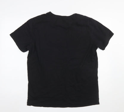 Mens UK Size XL Angelo Litrico Black  T-Shirt