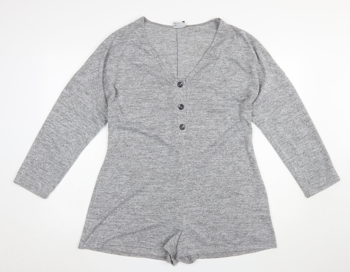 Womens UK Size 10 ASOS One-Piece Grey Playsuit