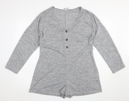 Womens UK Size 10 ASOS One-Piece Grey Playsuit