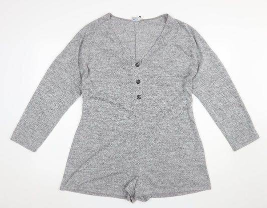 Womens UK Size 10 ASOS One-Piece Grey Playsuit