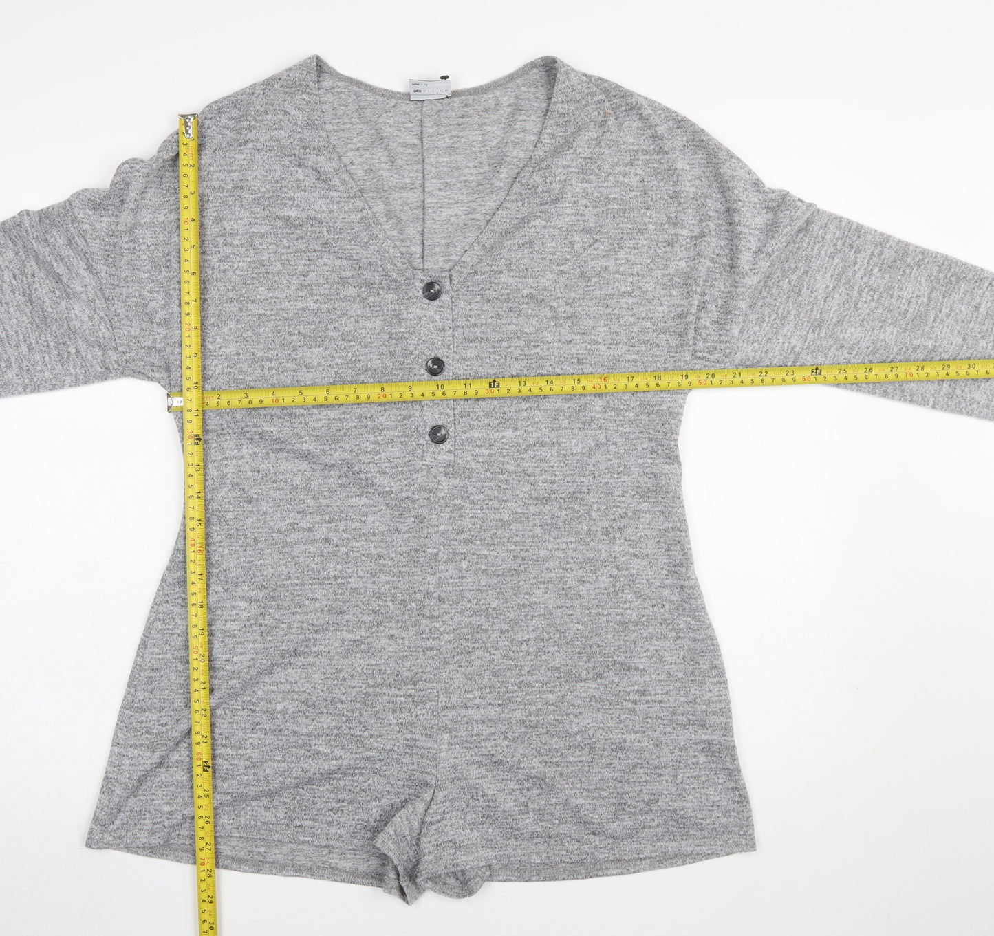 Womens UK Size 10 ASOS One-Piece Grey Playsuit