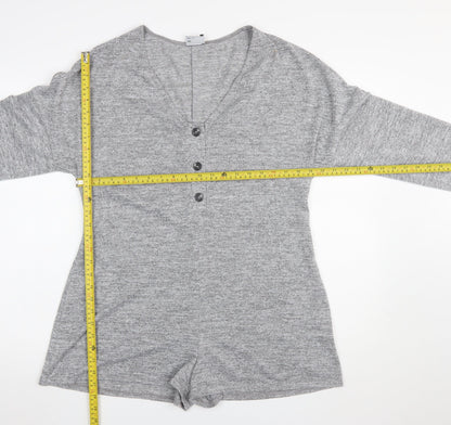 Womens UK Size 10 ASOS One-Piece Grey Playsuit