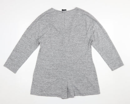Womens UK Size 10 ASOS One-Piece Grey Playsuit
