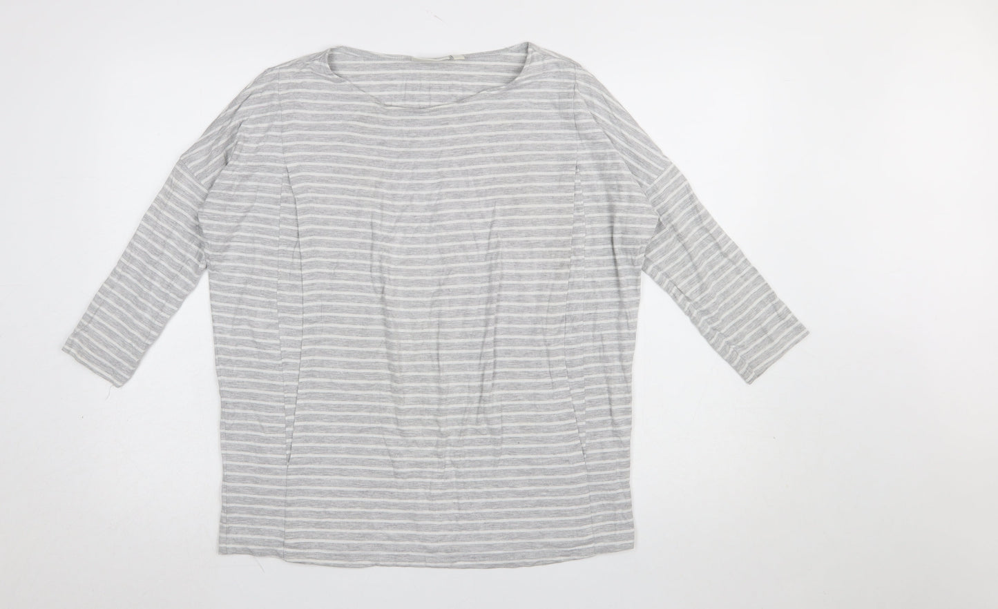 Womens UK Size M JoJo Maman Bébé Grey Basic T-Shirt