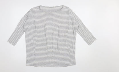 Womens UK Size M JoJo Maman Bébé Grey Basic T-Shirt