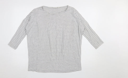 Womens UK Size M JoJo Maman Bébé Grey Basic T-Shirt