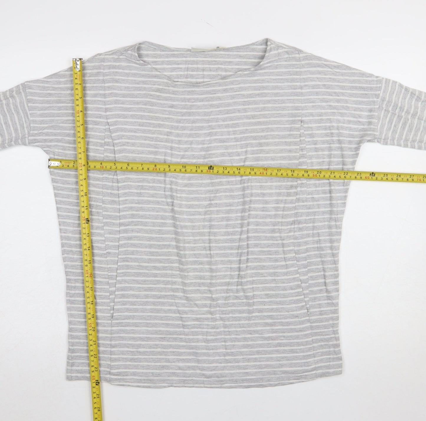 Womens UK Size M JoJo Maman Bébé Grey Basic T-Shirt