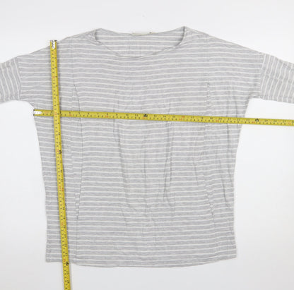 Womens UK Size M JoJo Maman Bébé Grey Basic T-Shirt