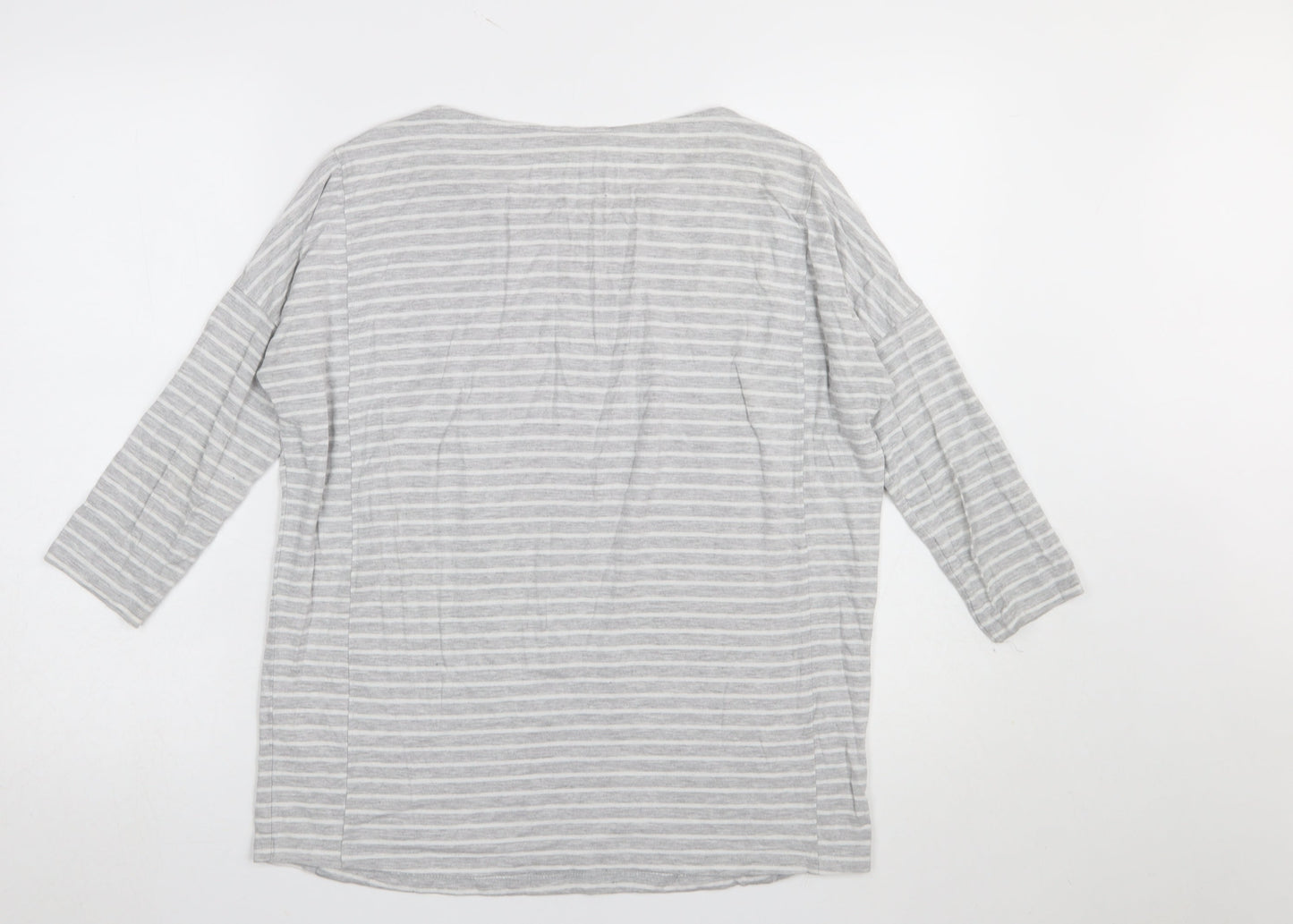 Womens UK Size M JoJo Maman Bébé Grey Basic T-Shirt