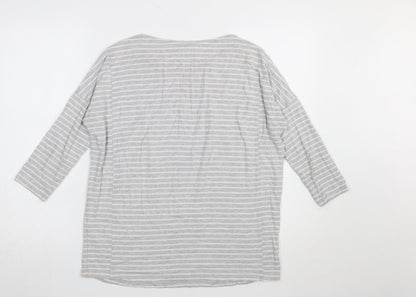 Womens UK Size M JoJo Maman Bébé Grey Basic T-Shirt