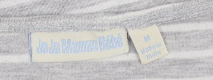 Womens UK Size M JoJo Maman Bébé Grey Basic T-Shirt