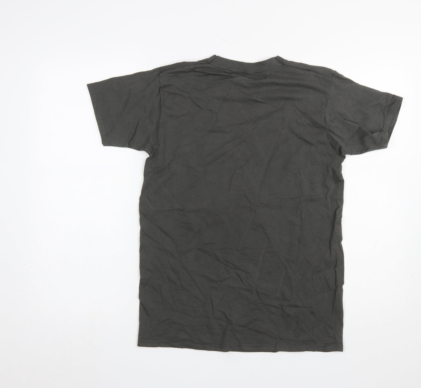 Womens UK Size XS Daisy Street Black Basic T-Shirt