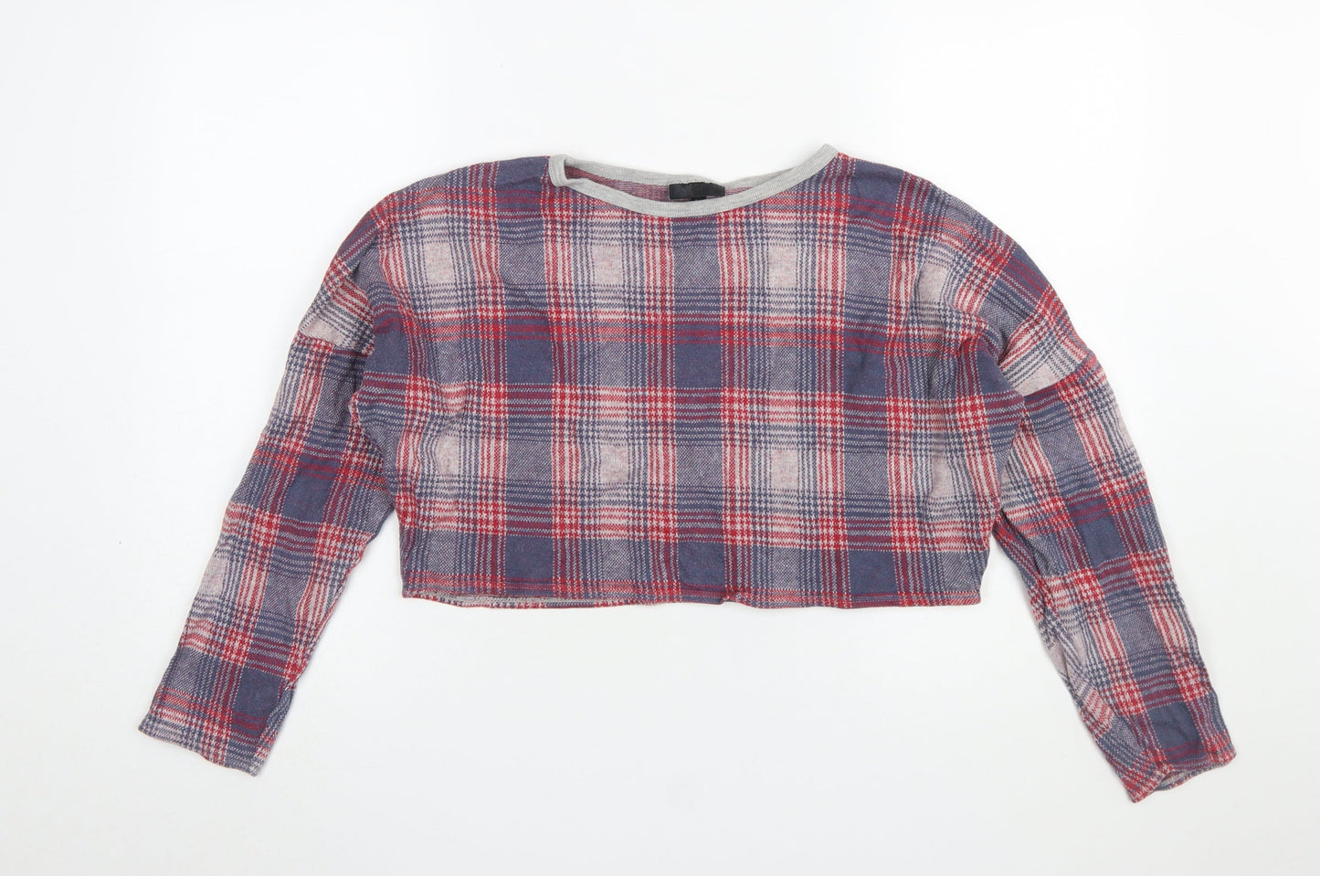 Womens UK Size 10 Topshop Multicoloured Cropped Blouse