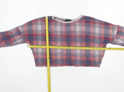 Womens UK Size 10 Topshop Multicoloured Cropped Blouse