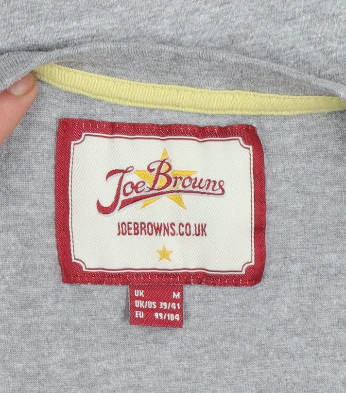 Mens UK Size M Joe Browns Grey  T-Shirt