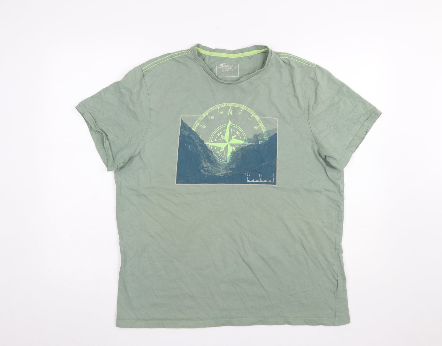 Mens UK Size L Mountain Warehouse Green  T-Shirt