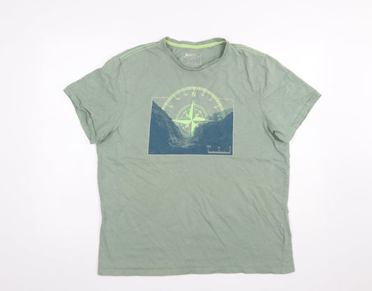 Mens UK Size L Mountain Warehouse Green  T-Shirt