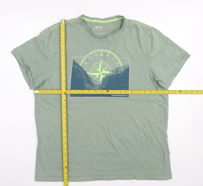 Mens UK Size L Mountain Warehouse Green  T-Shirt