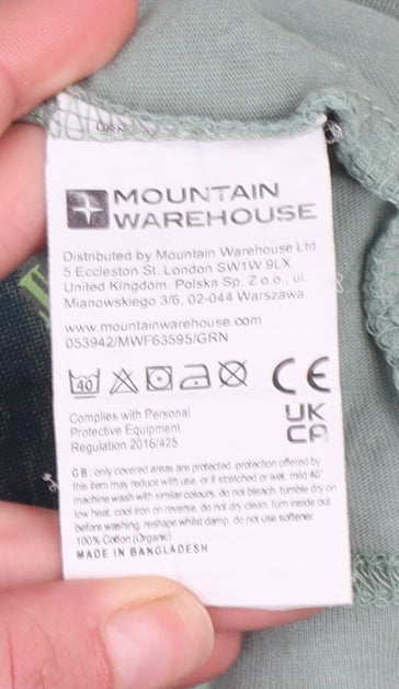 Mens UK Size L Mountain Warehouse Green  T-Shirt