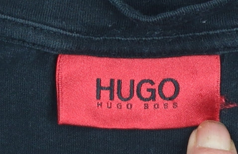 Mens UK Size S HUGO BOSS Black  T-Shirt